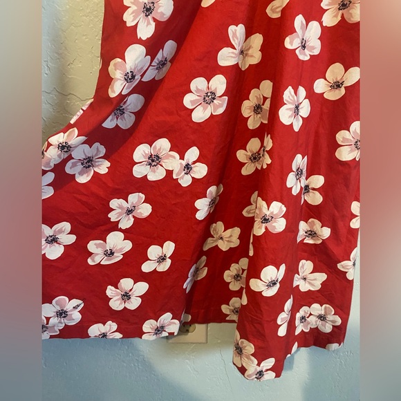 J. Crew Cherry blossom fit and flare cotton midi dress - Picture 7 of 8